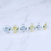Manija irregular de cristal natural, manijas de tirador de palanca de puerta de cristal con forma de rodajas