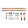 Kit de puerta corrediza de granero de grado industrial para puertas de madera | Acero inoxidable 304 y acabado cromado | Soluciones comerciales y residenciales