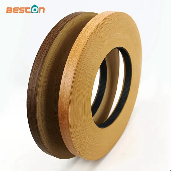 Muebles de cocina, madera contrachapada decorativa, bandas de borde de PVC de plástico, cinta, ribete para muebles