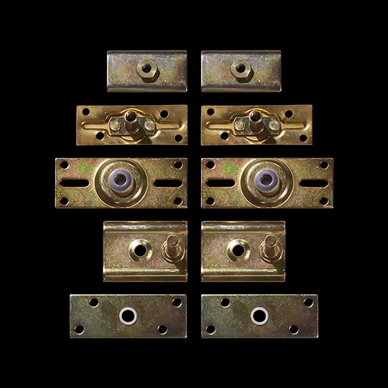 Kit de herrajes para puertas enrollables con herrajes para puertas plegables Bi individuales con rodillos de 4 ruedas