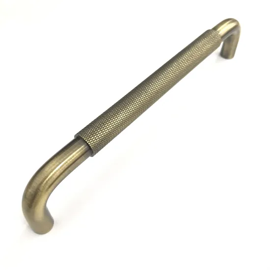 Herrajes para gabinetes de aluminio, tirador moleteado de latón dorado/negro de 128mm para muebles
