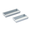 Tiradores empotrados para armarios, tiradores de aluminio para dormitorio, cocina, color negro mate