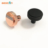 Perilla redonda de oro rosa con textura de puerta de armario de cajón de muebles de cocina