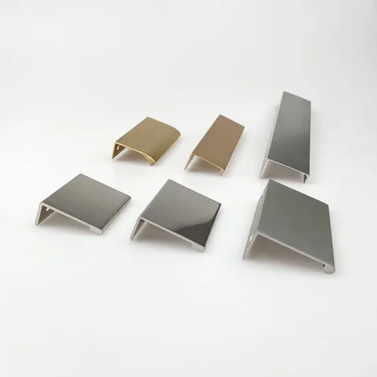 Tiradores ocultos Tirador de armario de cocina oculto con cajón de aluminio negro dorado