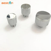 Piezas dadas vuelta CNC del OEM que trabajan a máquina el botón moleteado de aluminio por encargo de Chrome de la precisión