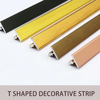 Tiras de metal de aluminio decorativas de aluminio de la forma 6m m 8m m del perfil T del resbalón anti