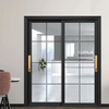 Manija de aluminio para gabinete, manija de puerta corredera para puerta de balcón, de vaivén