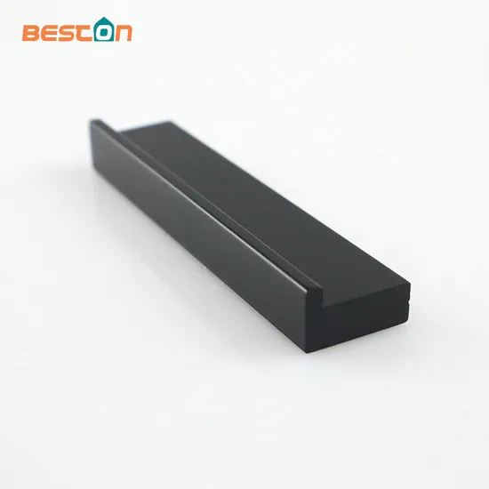 Accesorios para muebles Hardware Matt Black Aluminio Gabinete Cajón Tirador