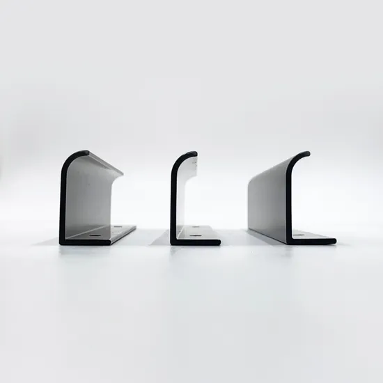 Manija negra de cocina para cajón, mueble de aluminio moderno, tirador de dedo con borde