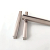 Tirador de aluminio cromado champán para cajón de armario de cocina