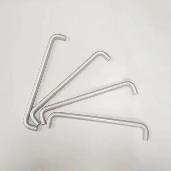 Gabinetes y cajones sólidos en forma de U Muebles de cocina simples Tiradores de aluminio