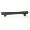 Herrajes para gabinetes Tiradores para cajones Manija sólida para muebles estilo cuadrado mate negro en T
