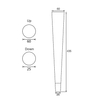 Patas modernas para muebles de madera maciza con soporte resistente: ideales para sofás, sillas y decoración del hogar de ocio | Proveedor mayorista