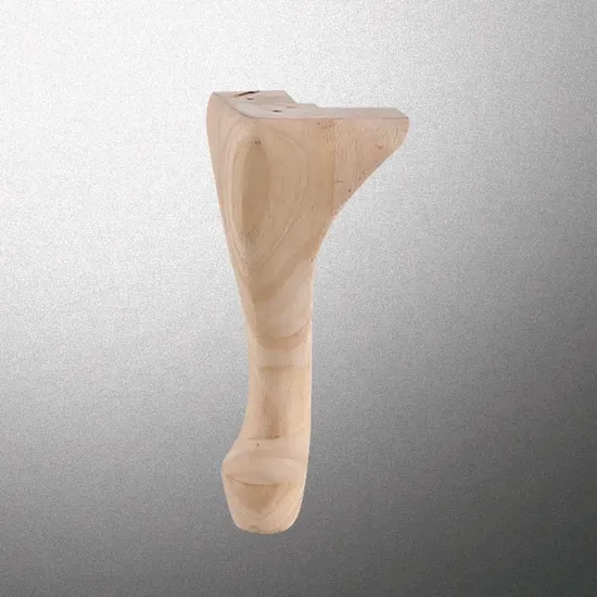 Patas boutique para sofás y sillas de madera maciza de 250 mm: estructura ajustada con textura clara | Proveedor mayorista de patas para muebles