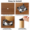 Patas de mesa cónicas de madera maciza de 8 piezas para reemplazo de muebles