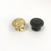 Perillas antiguas de la manija del gabinete de los muebles de cocina del negro y del oro del diámetro de la aleación del cinc 34m m
