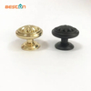 Perillas antiguas de la manija del gabinete de los muebles de cocina del negro y del oro del diámetro de la aleación del cinc 34m m