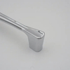 Herrajes para muebles, aleación de zinc, cromo, manijas para refrigerador de cocina, tirador de gabinete