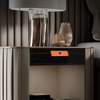 Cerraduras recargables electrónicas ocultadas cuero del cajón de la cerradura USB del archivador del cuero biométrico elegante