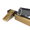 Ropa resistente de los accesorios del guardarropa de la aleación de aluminio que cuelga el armario ovalado Rod