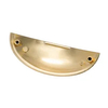 Manija de latón antiguo cepillado, herrajes para gabinete dorado, contenedor, taza, cajón, tirador