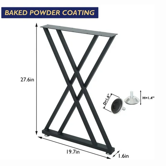 Pata de mesa de comedor de café para muebles de exterior de acero inoxidable de Canadá