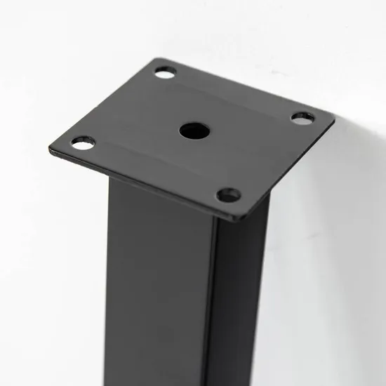 Herrajes para muebles ajustables, diseño de moda, patas redondas de altura de metal, patas de mesa