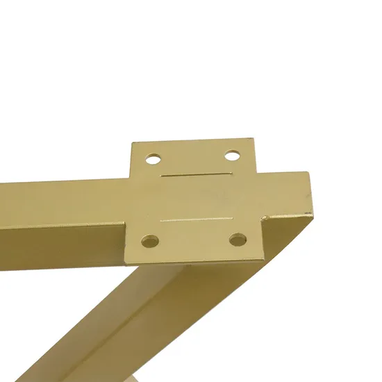 Muebles de oficina, escritorio de comedor, patas de mesa de lujo modernas de metal cuadrado