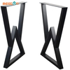 Patas de acero de la tabla del marco del escritorio del negro de la tabla de madera de los muebles únicos del estilo