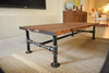 Marco de mesa de muebles de acero y metal de estilo industrial de último estilo