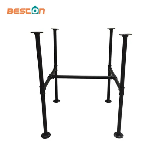 Marco de mesa de muebles de acero y metal de estilo industrial de último estilo