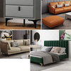 Patas de muebles de acero cromado de lujo en oro rosa: para sofás y camas