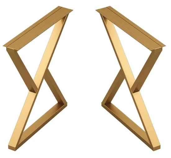 Patas de escritorio de metal Patas de mesa de comedor en forma de Z