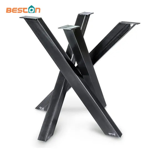 Muebles resistentes, escritorio de comedor de oficina, café de acero, patas de mesa de araña de Metal