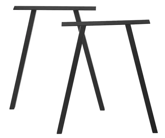 Pata de mesa de comedor de metal industrial de hierro forjado de nuevo estilo