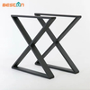 Patas de mesa de metal de hierro forjado en forma de X