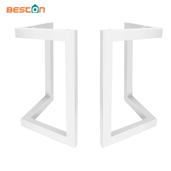Patas de mesa de comedor de metal blanco moderno con diseño de moda al por mayor personalizado de fábrica