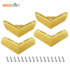 Patas de sofá cónicas modernas y elegantes: patas de muebles de metal en oro rosa y negro dorado para mejoras en la sala de estar