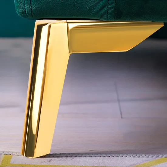 Patas de sofá de metal dorado de alta resistencia en forma de X: lujo moderno para sofás y espacios de comedor de diseño
