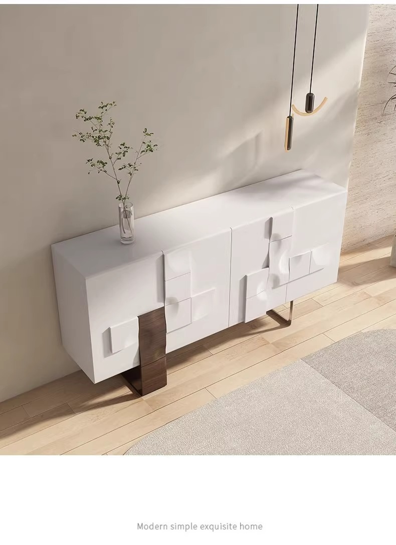 Gabinete lateral del comedor Gabinete Consola de mezcla el&eacute;ctrica Gabinetes de pared para el comedor@详情3 