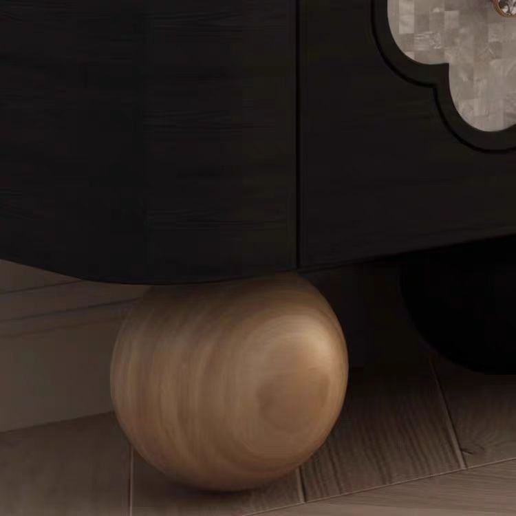 de TV Purely Feel Tr&eacute;bol de cuatro hojas de estilo franc&eacute;s Muebles para el hogar retro de madera maciza Soporte para TV para sala de estar@详情10 Mueble para 