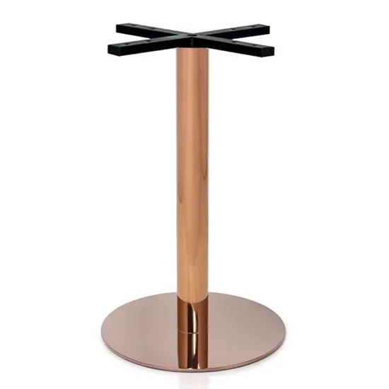Base de mesa de cobre de piezas de muebles de metal para contrato comercial