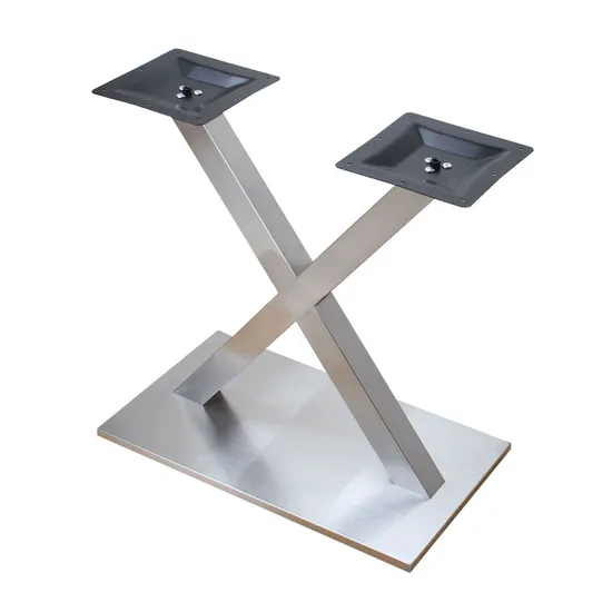 Personalizado con base de mesa de acero moderna Shape X de alta calidad para la venta