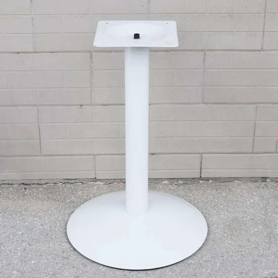 Base de mesa de centro de comedor de hierro blanco adornado vendedora caliente