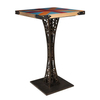 Base de mesa antigua y barata con revestimiento de hierro (revestimiento)