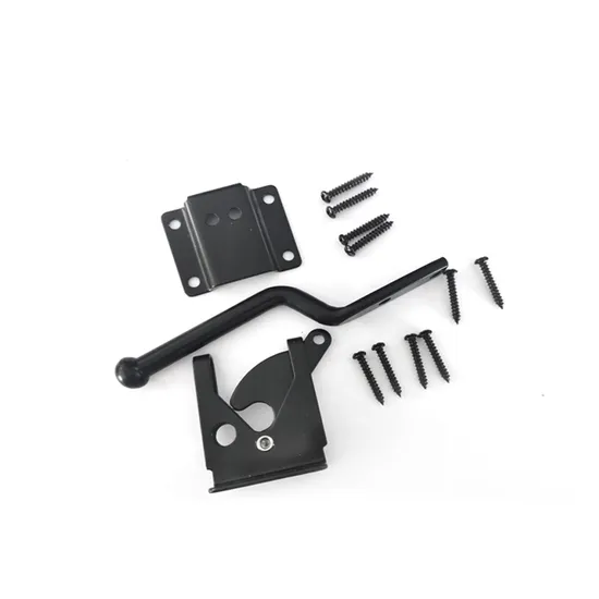 Kit de bisagras para cerca y pestillo de puerta de metal pequeño y resistente para uso en exteriores
