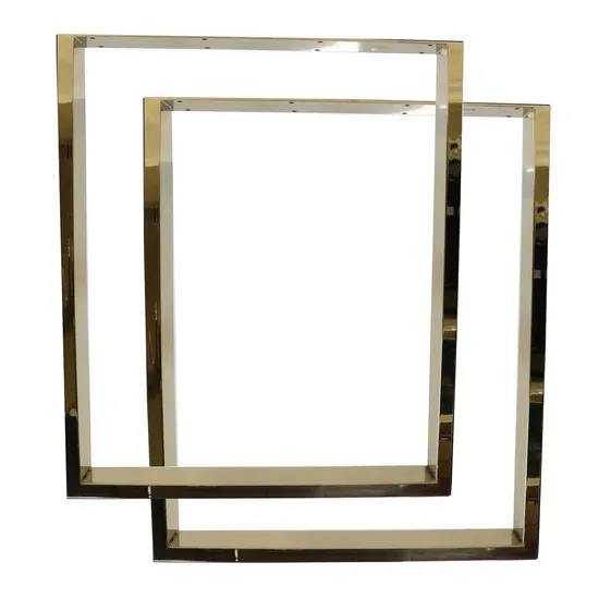 Muebles modernos resistentes para comedor, patas de mesa de metal de acero inoxidable