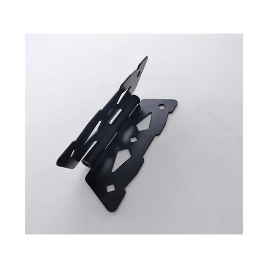 Bisagra de puerta tipo mariposa decorativa de metal negro - 1 par para puertas de madera