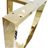 Muebles Café Comedor Patas de mesa de metal dorado moderno de acero inoxidable