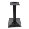 Base vendedora caliente al por mayor de la mesa de comedor del hierro del negro del top cuadrado de los muebles